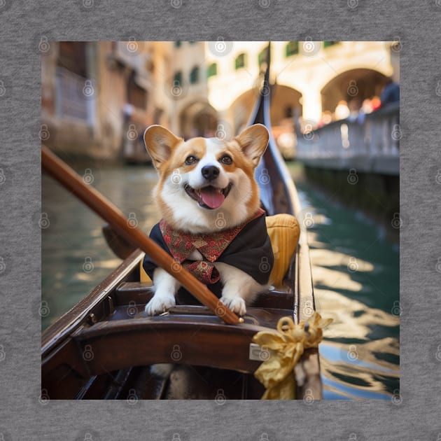 Corgi Gondolier by AtomicChonk